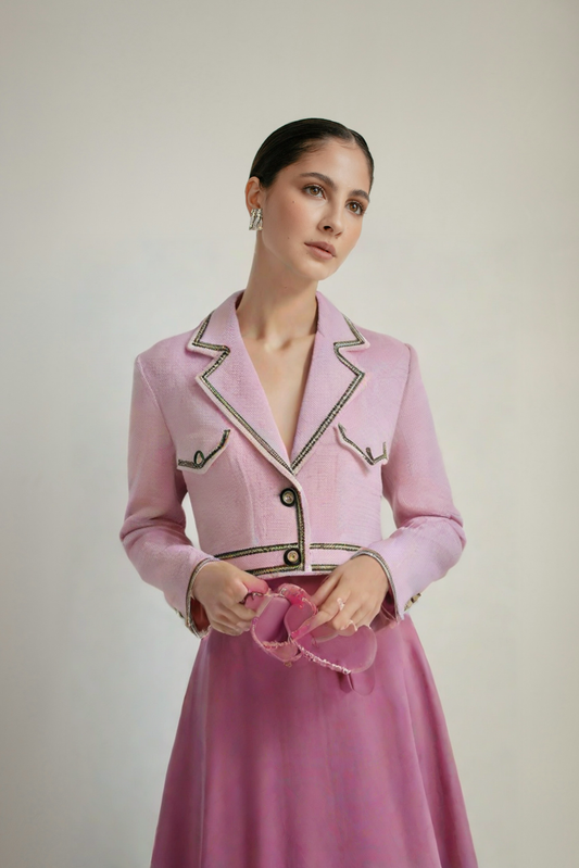 French Vintage Tweed Short Jacket – Soulmate Streetwear by same ANTHEM