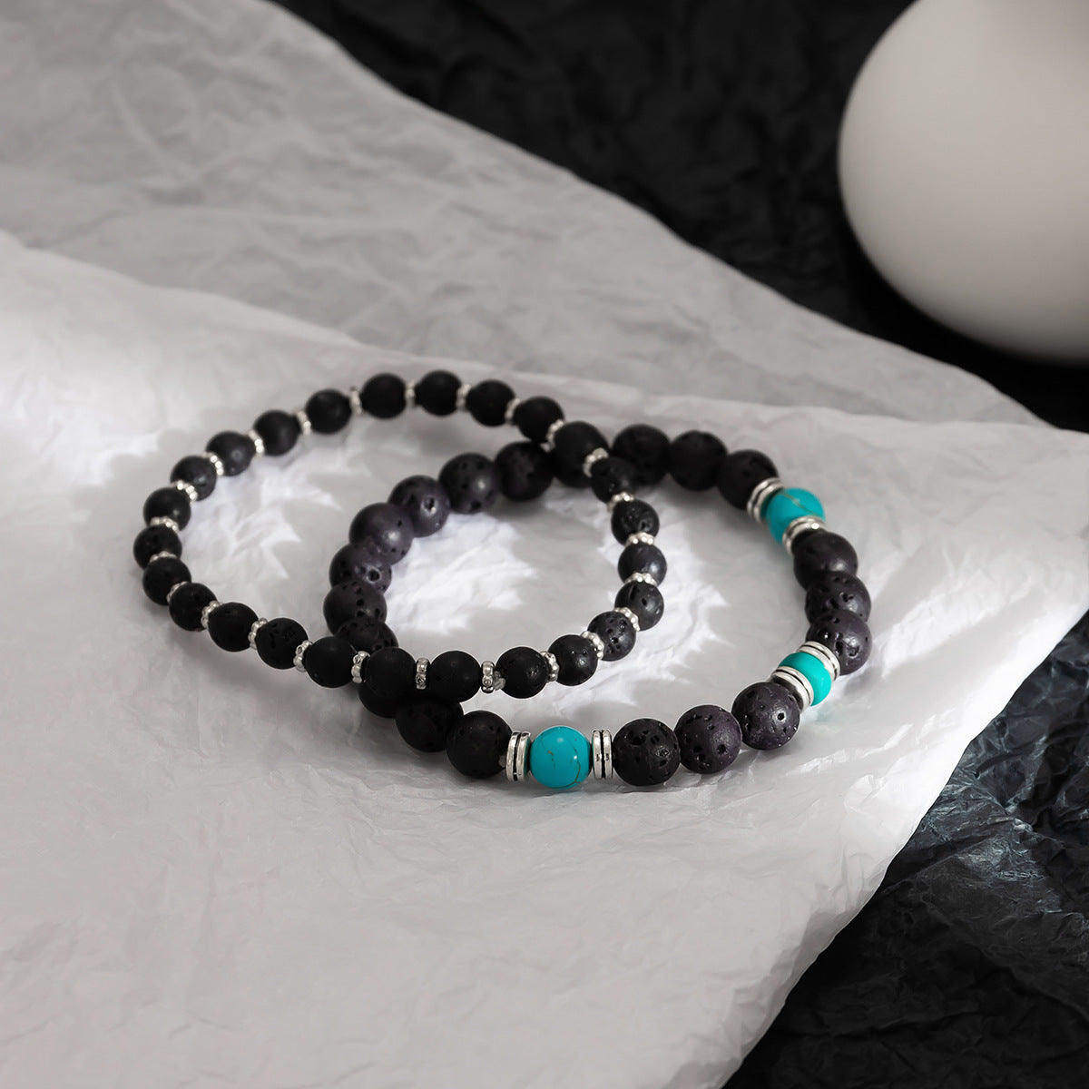 Frosted Bead Bracelet for Men – same ANTHEM. Soulmate Streetwear Jewelry - Mixed Color