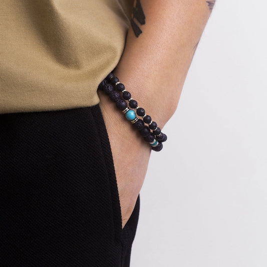 Frosted Bead Bracelet for Men – same ANTHEM. Soulmate Streetwear Jewelry - Mixed Color
