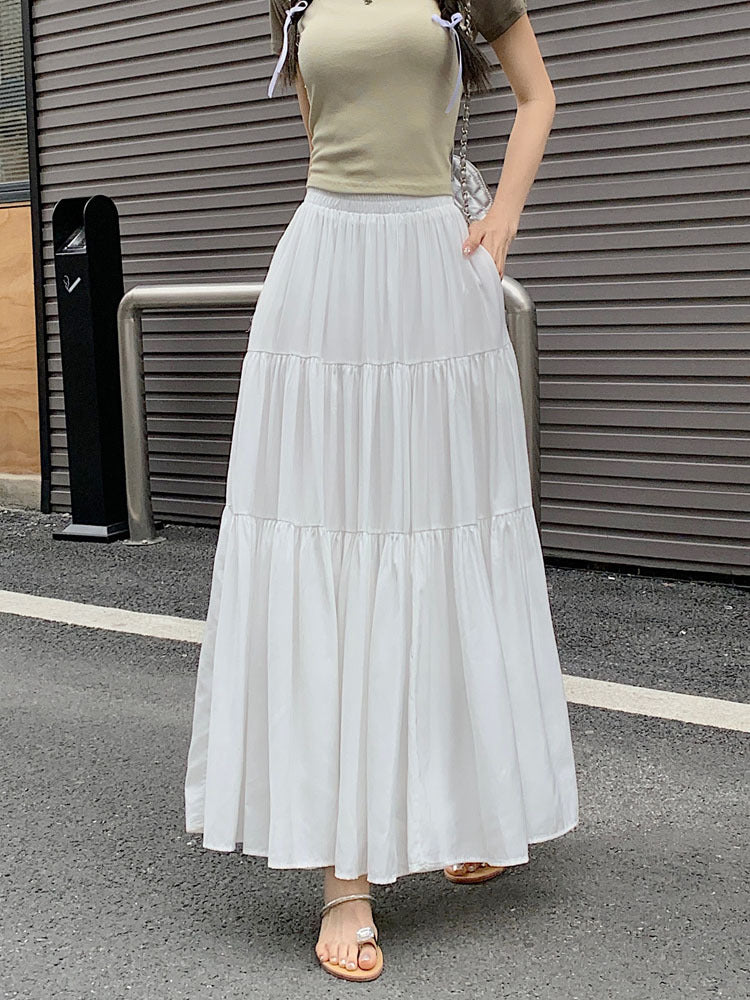 Gentle A-Line Plus Size White Skirt for Women – Dreamy Flattering Fit | Made for Lovers & Friends | Wear Your Style