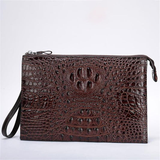 Genuine Leather Underarm Bag | same ANTHEM. - Brown