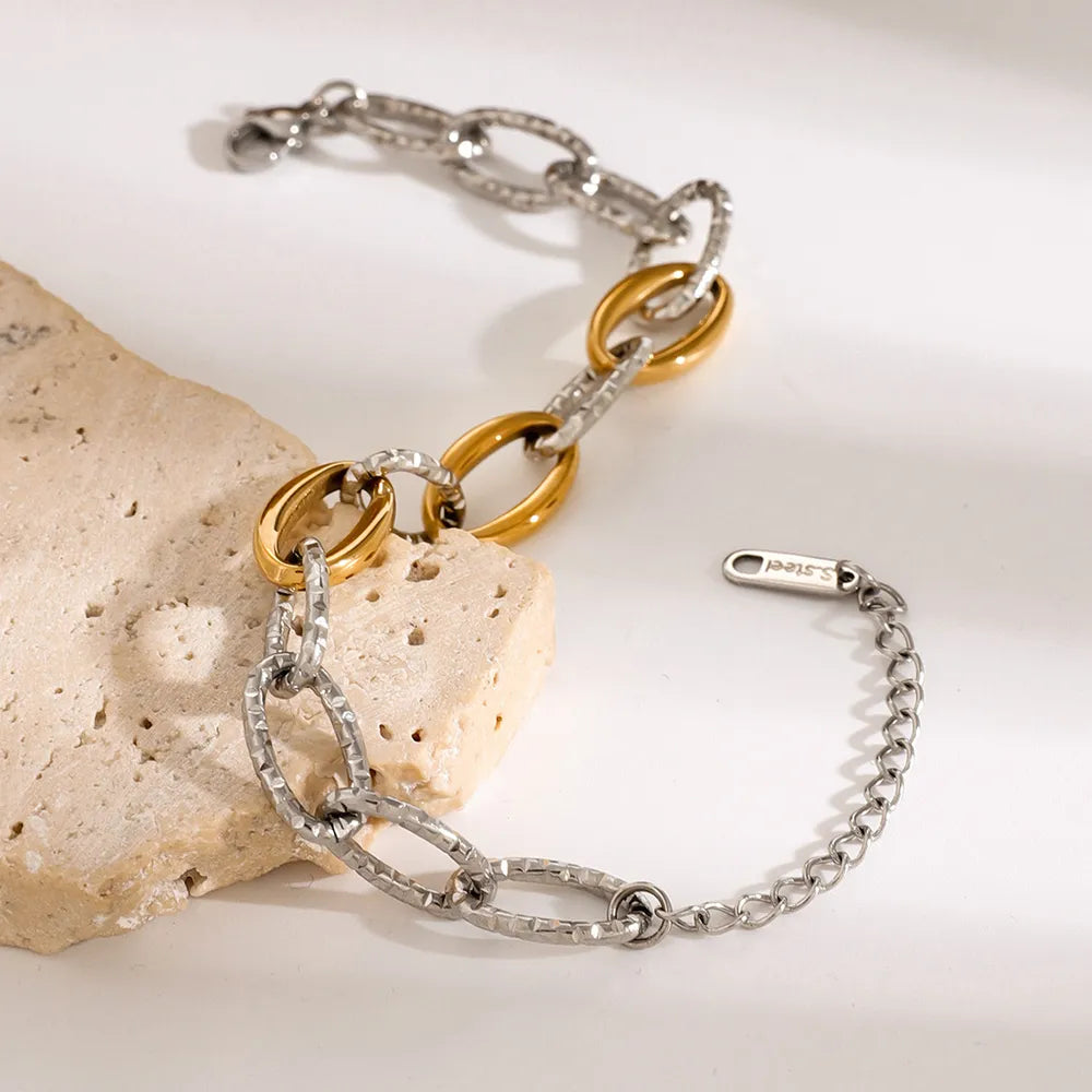 Gold-Plated Stainless Steel Bracelet – Streetwear Jewelry | same ANTHEM. - Silver / One Size