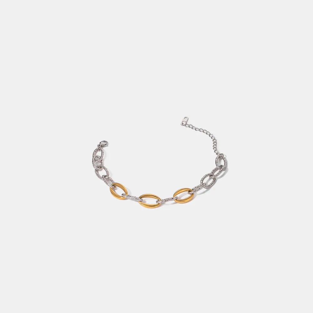 Gold-Plated Stainless Steel Bracelet – Streetwear Jewelry | same ANTHEM. - Silver / One Size