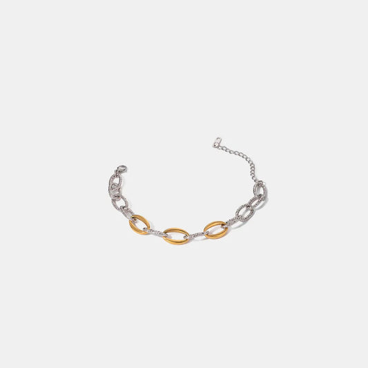Gold-Plated Stainless Steel Bracelet – Streetwear Jewelry | same ANTHEM. - Silver / One Size