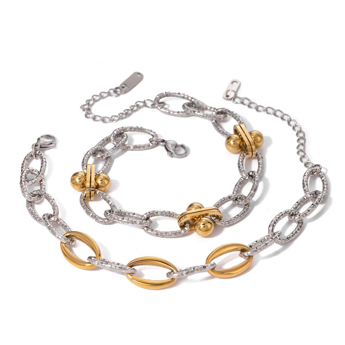 Gold-Plated Stainless Steel Bracelet – Streetwear Jewelry | same ANTHEM. - Silver / One Size