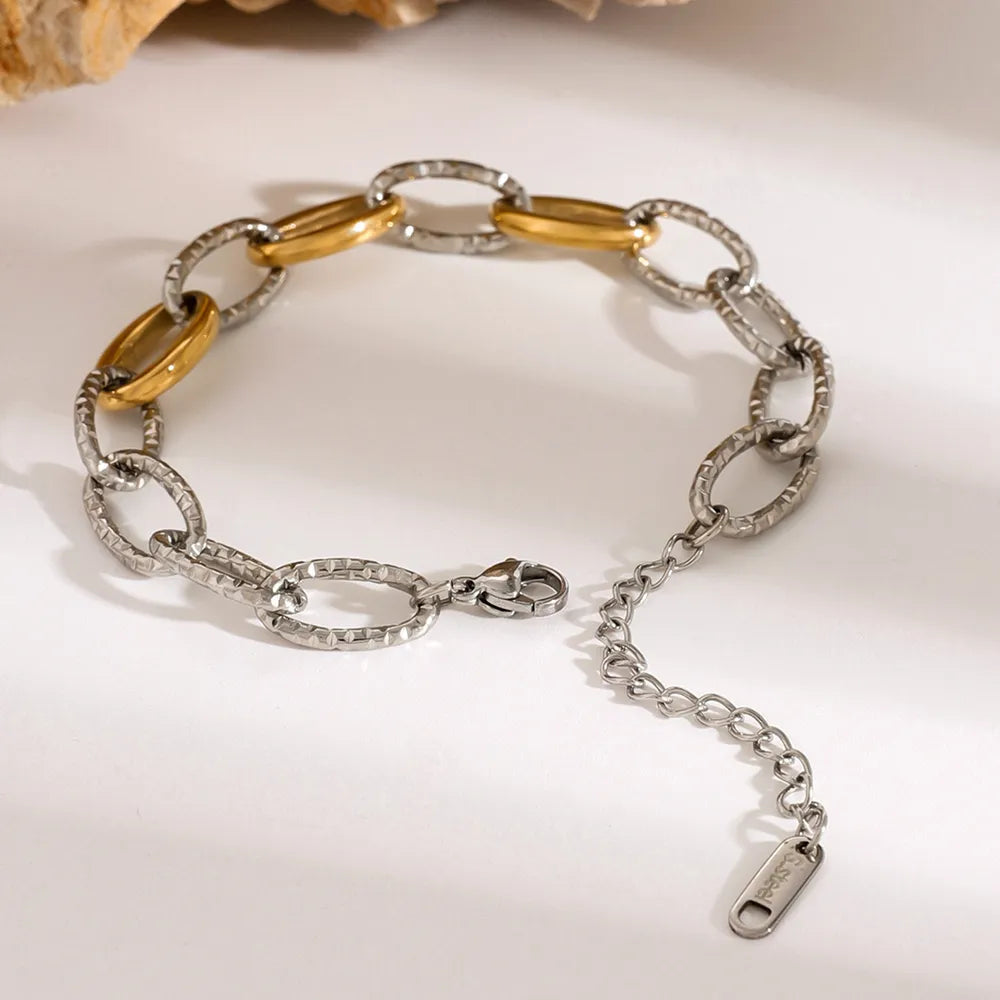Gold-Plated Stainless Steel Bracelet – Streetwear Jewelry | same ANTHEM. - Silver / One Size
