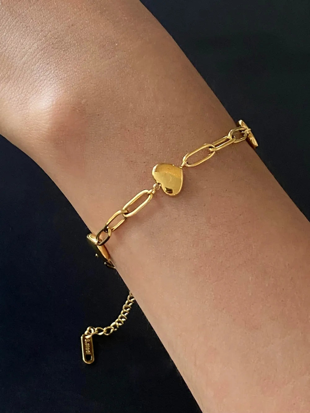 Gold-Spliced Titanium Steel Bracelet – Niche Streetwear Accessory | same ANTHEM. - Gold / One Size
