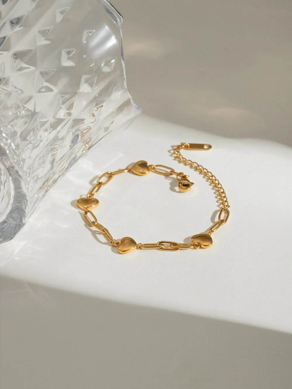 Gold-Spliced Titanium Steel Bracelet – Niche Streetwear Accessory | same ANTHEM. - Gold / One Size