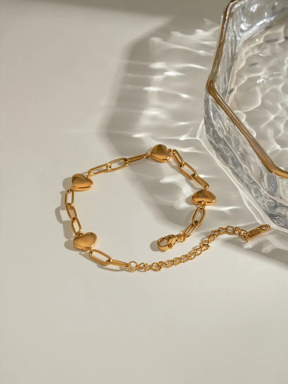 Gold-Spliced Titanium Steel Bracelet – Niche Streetwear Accessory | same ANTHEM. - Gold / One Size
