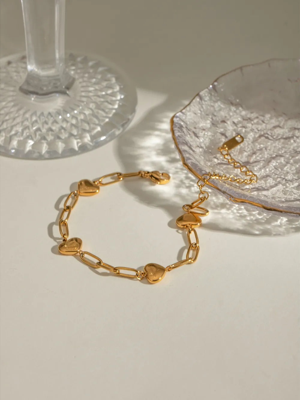 Gold-Spliced Titanium Steel Bracelet – Niche Streetwear Accessory | same ANTHEM. - Gold / One Size