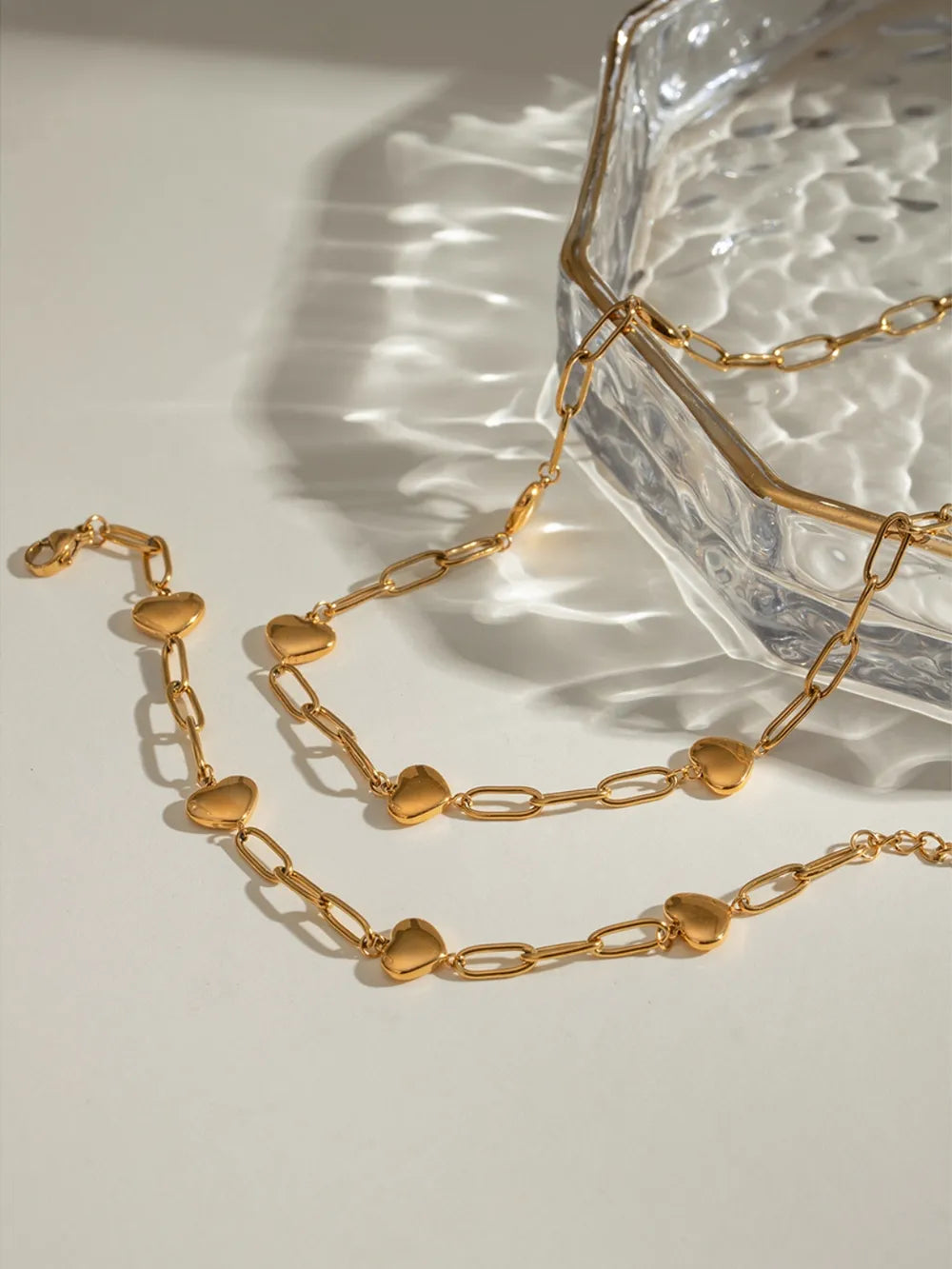 Gold-Spliced Titanium Steel Bracelet – Niche Streetwear Accessory | same ANTHEM. - Gold / One Size