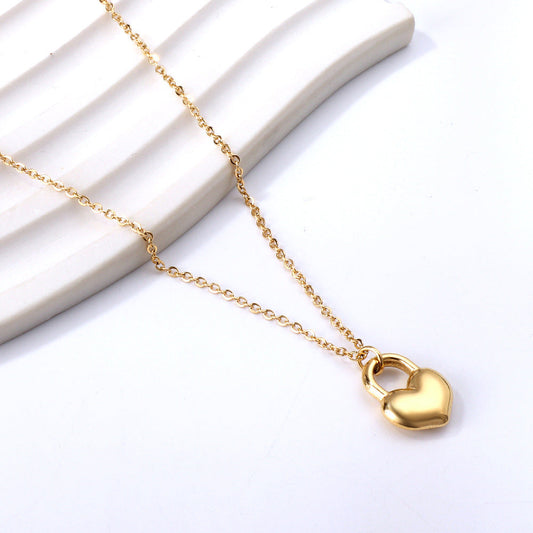 Golden Love Heart Necklace | Casual Boho Chic Jewellery for Soulmates & Lovers | same ANTHEM - NE2A9801G
