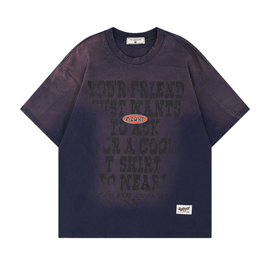 Gradient Couple Tee Men – Soulmate Streetwear | same ANTHEM. - AS0562-Blue / S