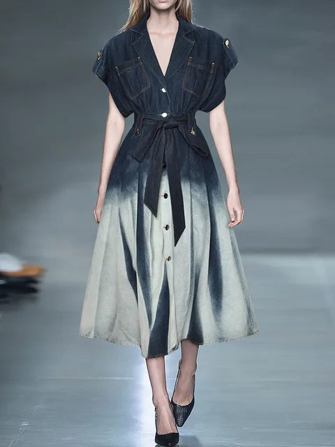 Gradient Denim Dress | same ANTHEM.