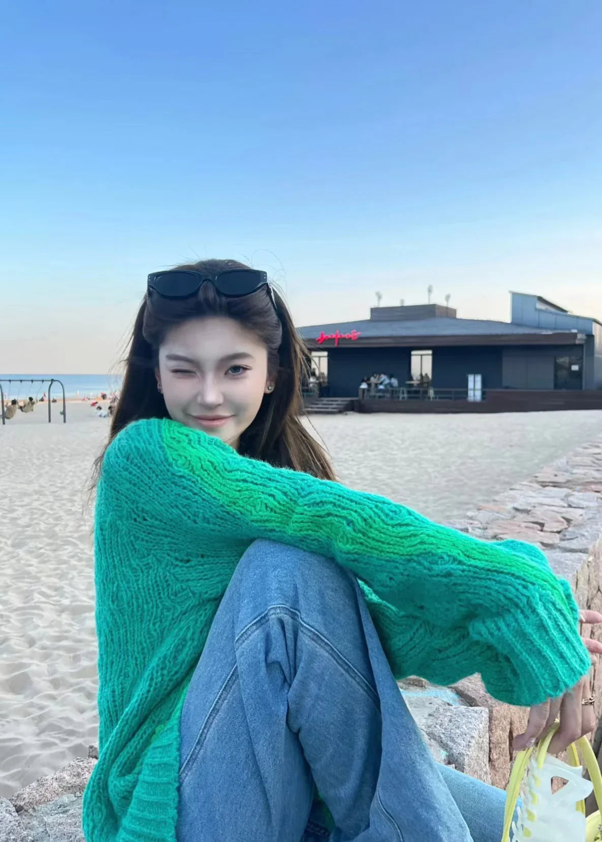 Green Knit Cardigan for Women – Dreamy Soulmate Streetwear | same ANTHEM