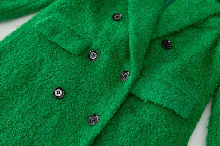 Green Wool Blend Overcoat – Soulmate Streetwear Warmth | same ANTHEM