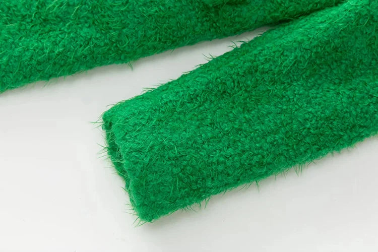 Green Wool Blend Overcoat – Soulmate Streetwear Warmth | same ANTHEM