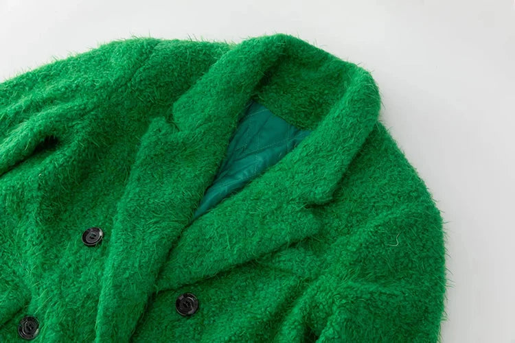 Green Wool Blend Overcoat – Soulmate Streetwear Warmth | same ANTHEM