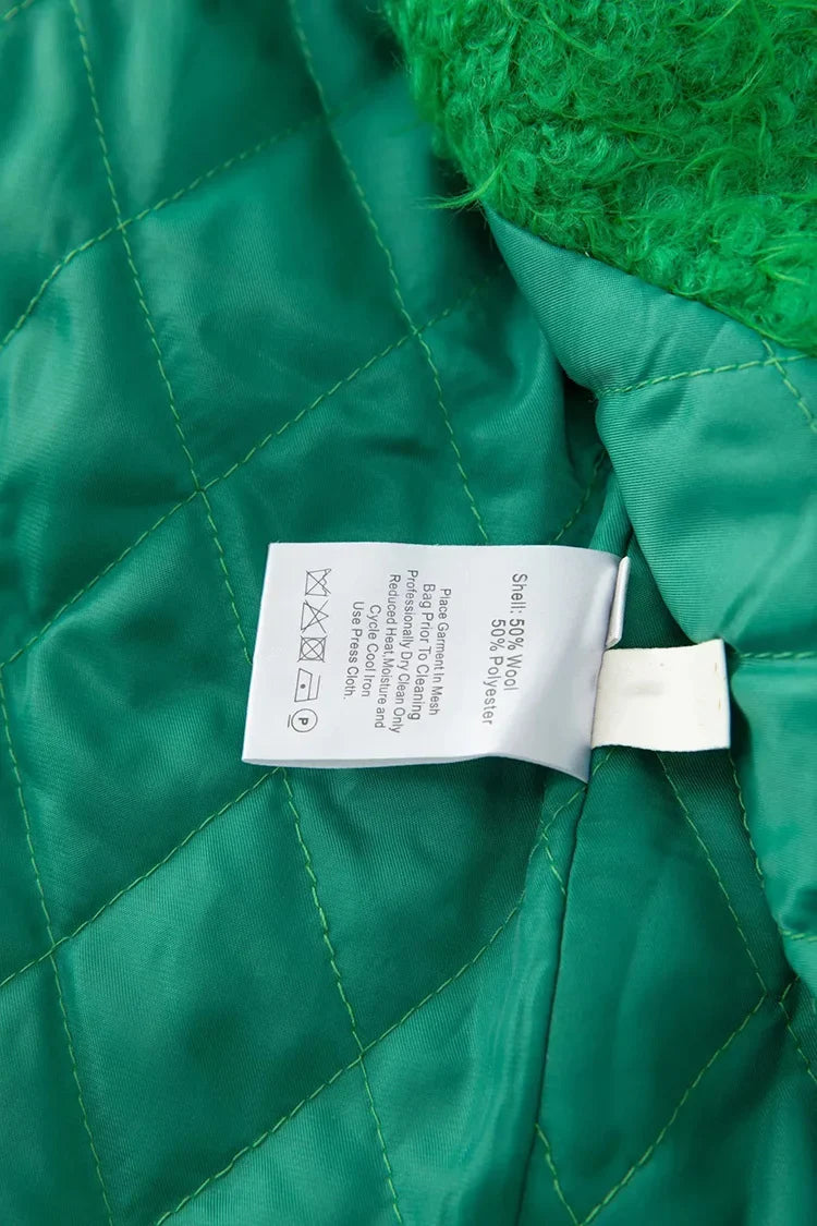 Green Wool Blend Overcoat – Soulmate Streetwear Warmth | same ANTHEM