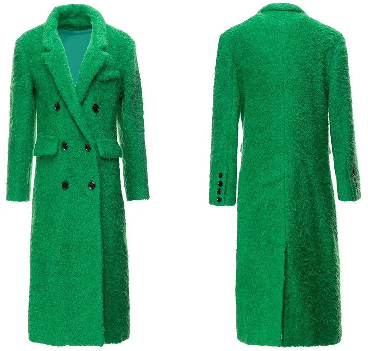 Green Wool Blend Overcoat – Soulmate Streetwear Warmth | same ANTHEM