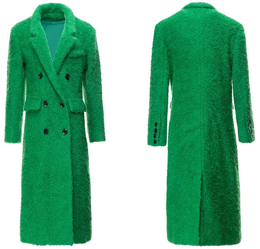 Green Wool Blend Overcoat – Soulmate Streetwear Warmth | same ANTHEM