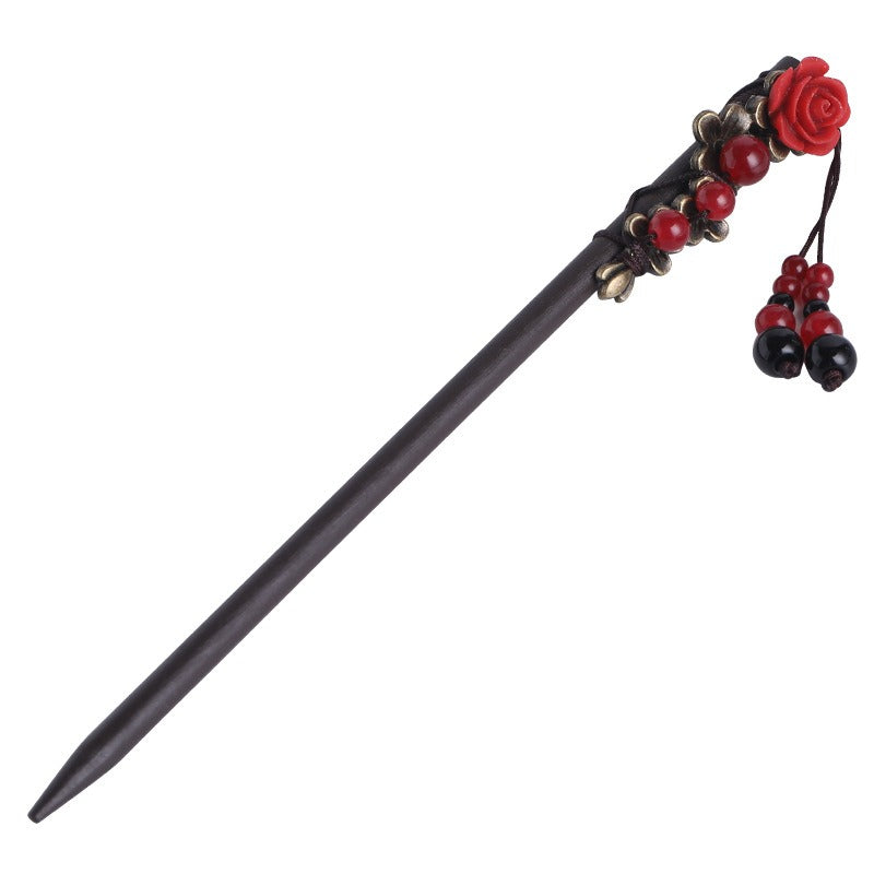 Handmade Vintage Wood Hair Stick for Women | same ANTHEM.
