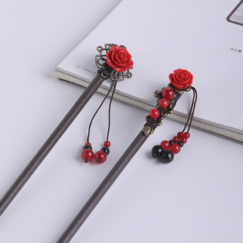 Handmade Vintage Wood Hair Stick for Women | same ANTHEM.