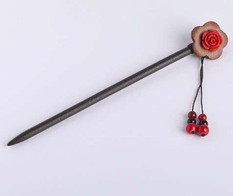 Handmade Vintage Wood Hair Stick for Women | same ANTHEM. - D Magnolia Flower
