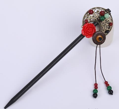 Handmade Vintage Wood Hair Stick for Women | same ANTHEM. - National Color Tianxiang-B