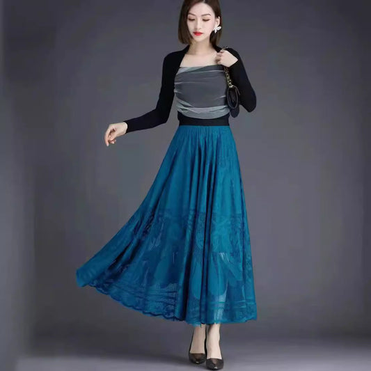 High Waist A-Line Gauzy Skirt – Romantic Elegance for Lovers | Same ANTHEM