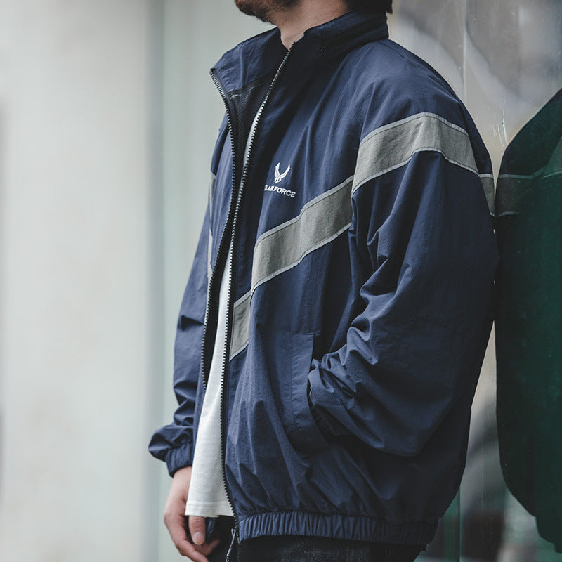 Hooded Pilot Jacket Loose Training Wear Men | same ANTHEM. Men’s Coats | Classic & Casual Streetwear
