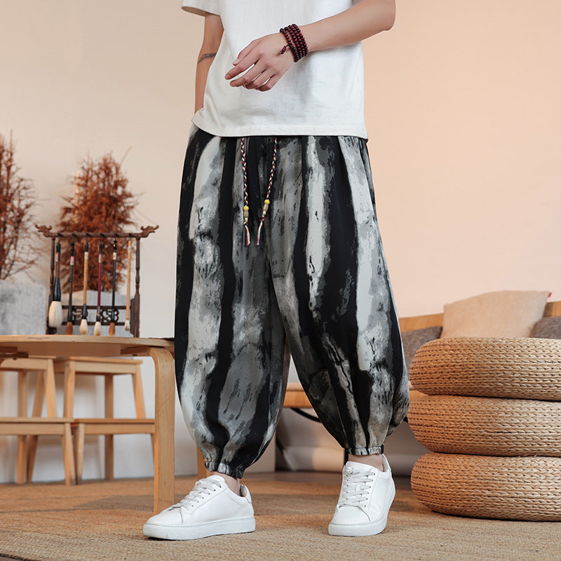 Ice Cotton Harem Lantern Pants – Loose Wide Leg Streetwear | same ANTHEM. - ③ Black Brown / M