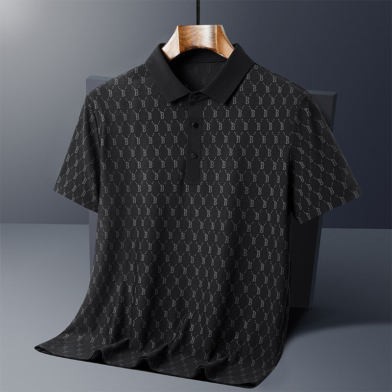 Ice Silk Seamless Adhesive Top - Black / 2XL