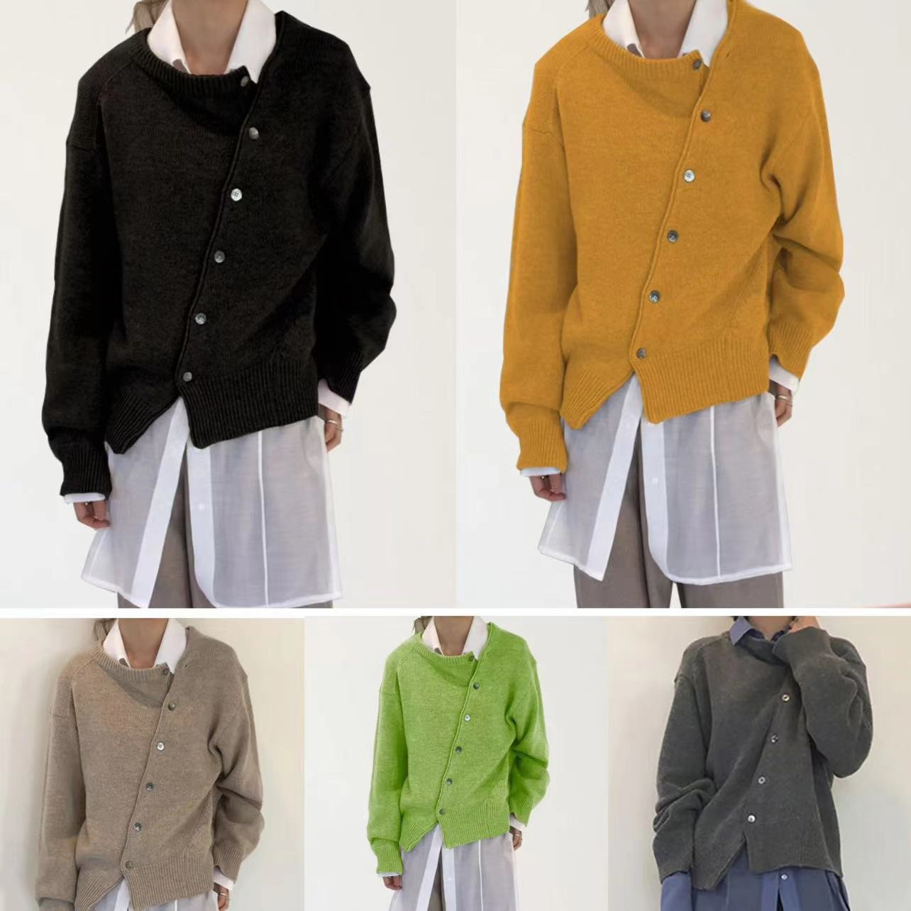 Irregular Lazy Style Sweater Cardigan – dreamy soulmate streetwear | same ANTHEM.