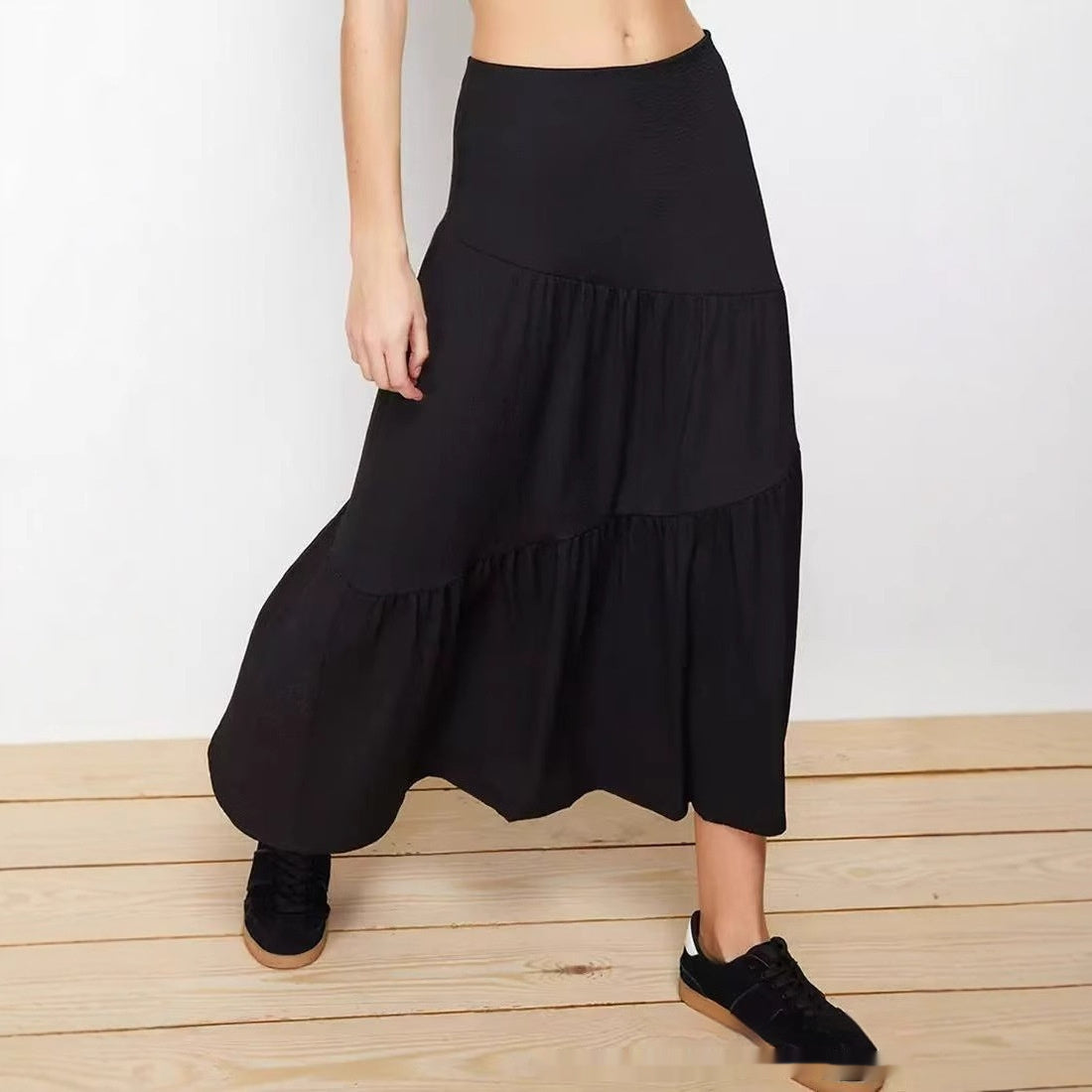 Irregular Pleated A-Line Skirt – Fancy Big Hem for Lovers | Same ANTHEM