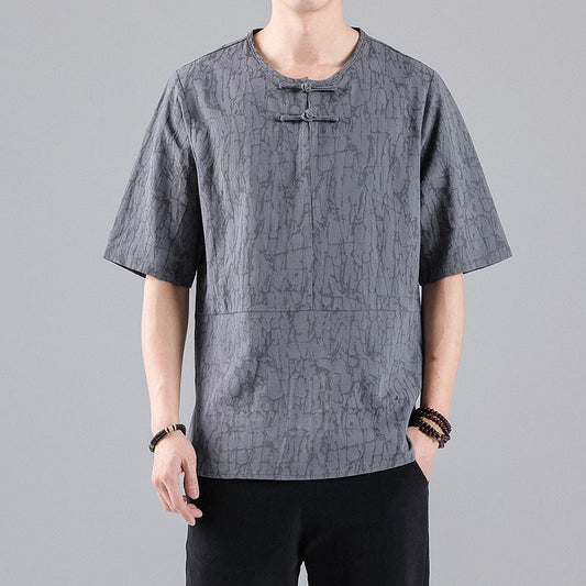 Jacquard Chinese-Style Tee – same ANTHEM. Soulmate Streetwear for Him
