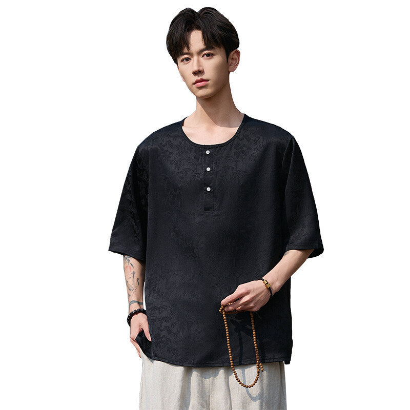 Jacquard Short Sleeve T-Shirt – Men’s Streetwear | same ANTHEM