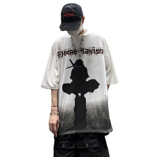 Japanese Anime Print Loose T-Shirt – Street Style | same ANTHEM