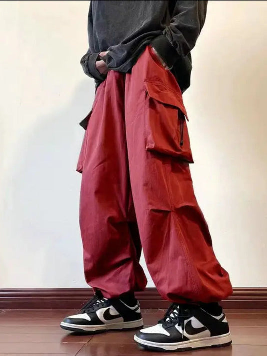 Japanese Baggy Pocket Pants – Loose Street Style for Men | same ANTHEM