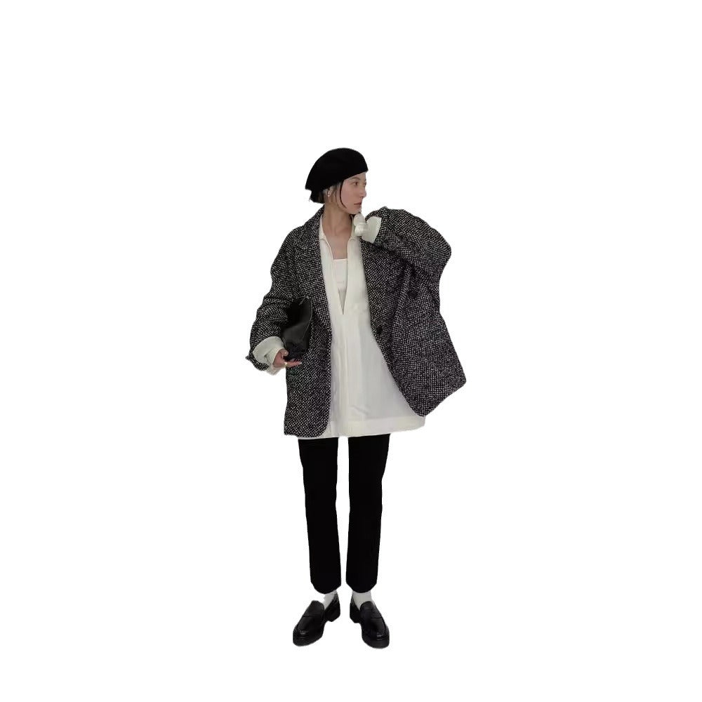 Japanese Floral Lapel Coat for Women | Cozy Autumn & Winter Fashion | same ANTHEM.