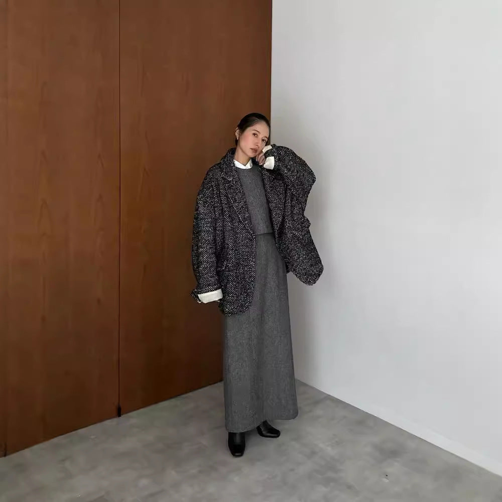 Japanese Floral Lapel Coat for Women | Cozy Autumn & Winter Fashion | same ANTHEM.