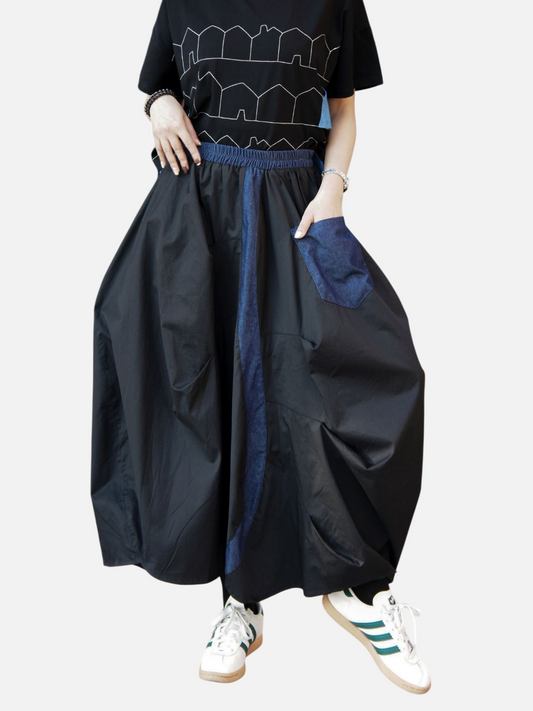 Japanese High Waisted Loose Irregular Skirt | Casual Romantic Chic | same ANTHEM