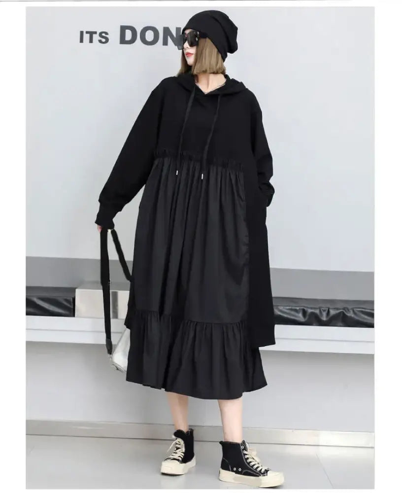 Japanese Style Patchwork Dress – Soulmate Streetwear | same ANTHEM - black / One Size