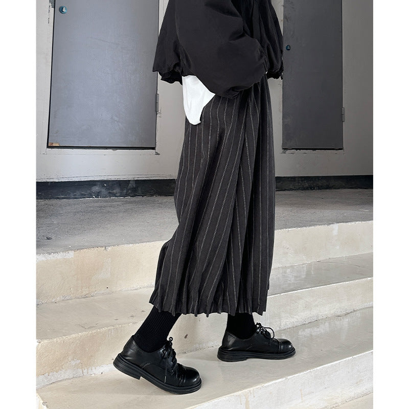 Japanese Style Velvet Lantern Pants – Casual Chic Streetwear for Soulmates | Same ANTHEM - dark gray / one size