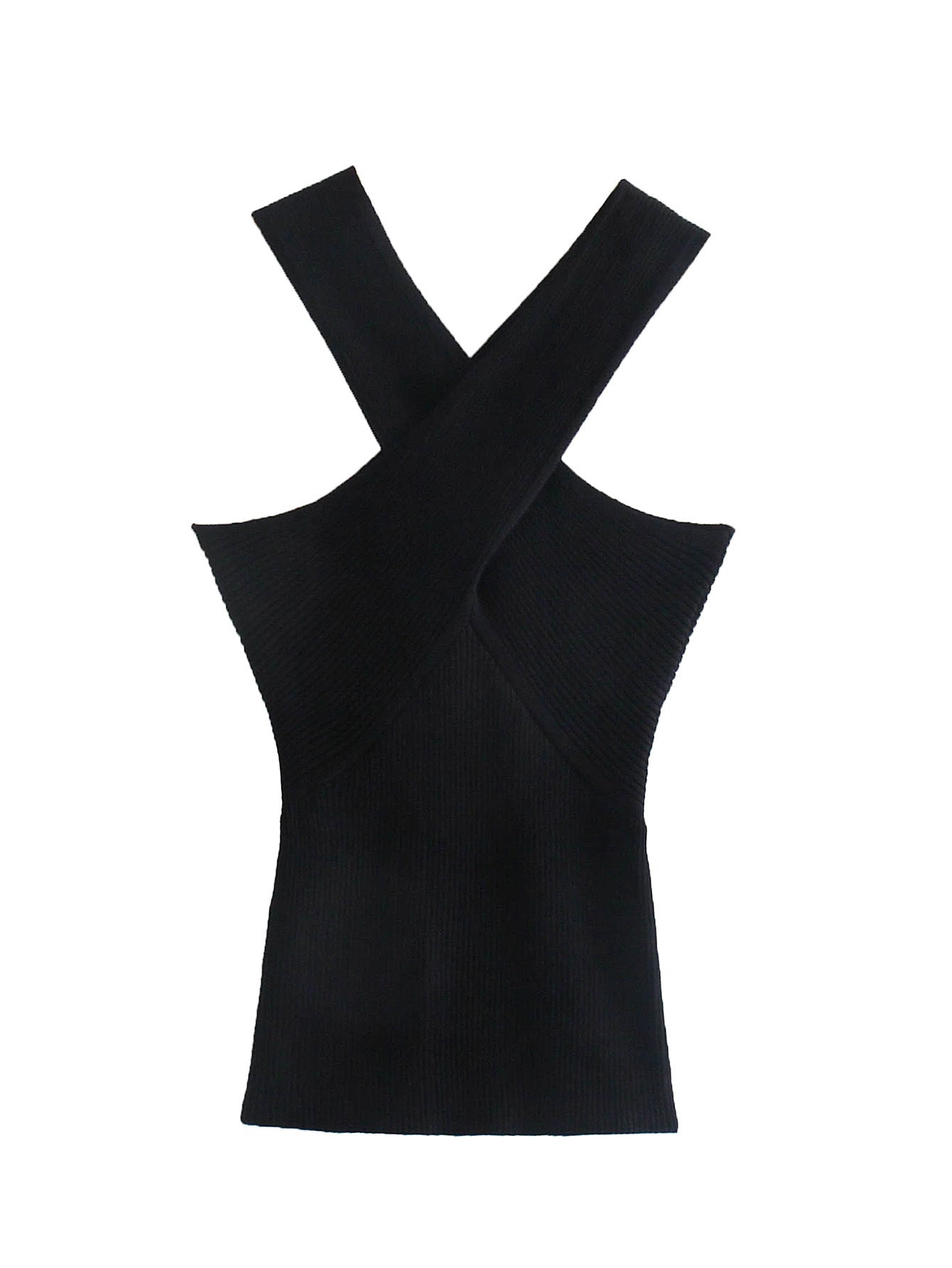 Knitted Strapless Crop Top | Slim Fit Camisole Women’s Streetwear | same ANTHEM. - Black / S