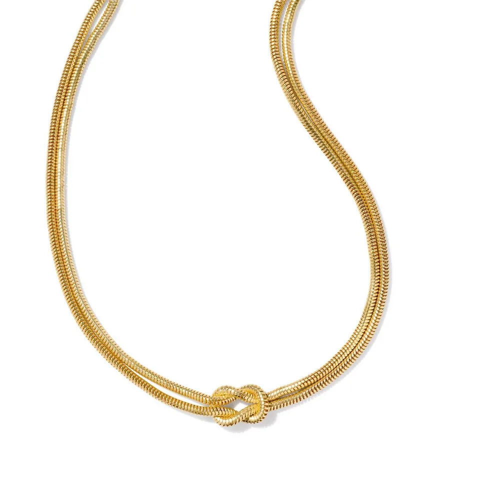 Knotted Titanium Steel Necklace – Minimalist Streetwear Jewelry | same ANTHEM.