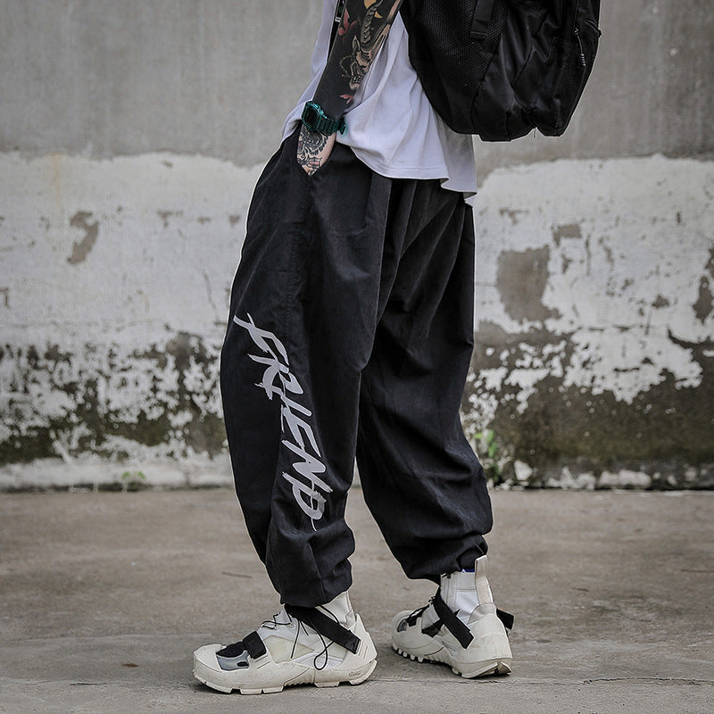 Korean Hip-Hop Harem Pants – Baggy Streetwear for Lovers & Friends | same ANTHEM - Black / L - Pants