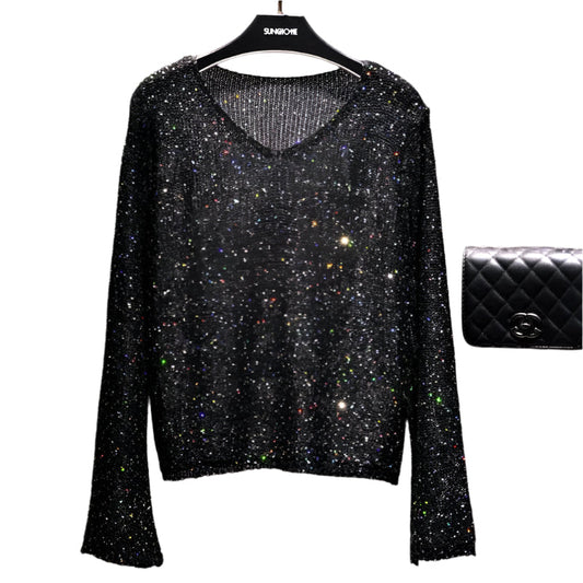 Korean Knitted Pullover Sweater with Sequins – same ANTHEM. Soulmate Streetwear