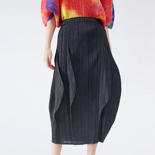 Korean Style Black Pleated Skirt – same ANTHEM. Soulmate Streetwear for Women - black / one size