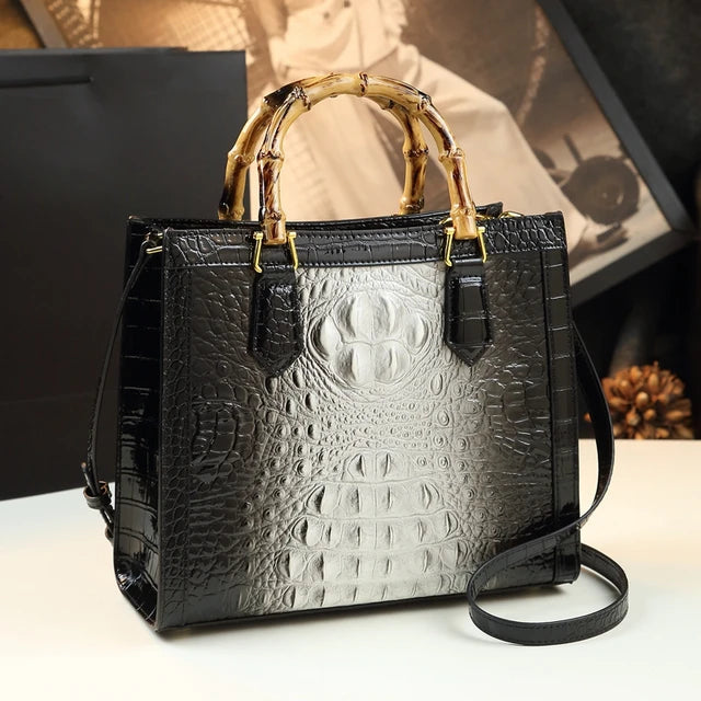 Leather Bamboo Messenger Bag – Soulmate Streetwear Style | same ANTHEM